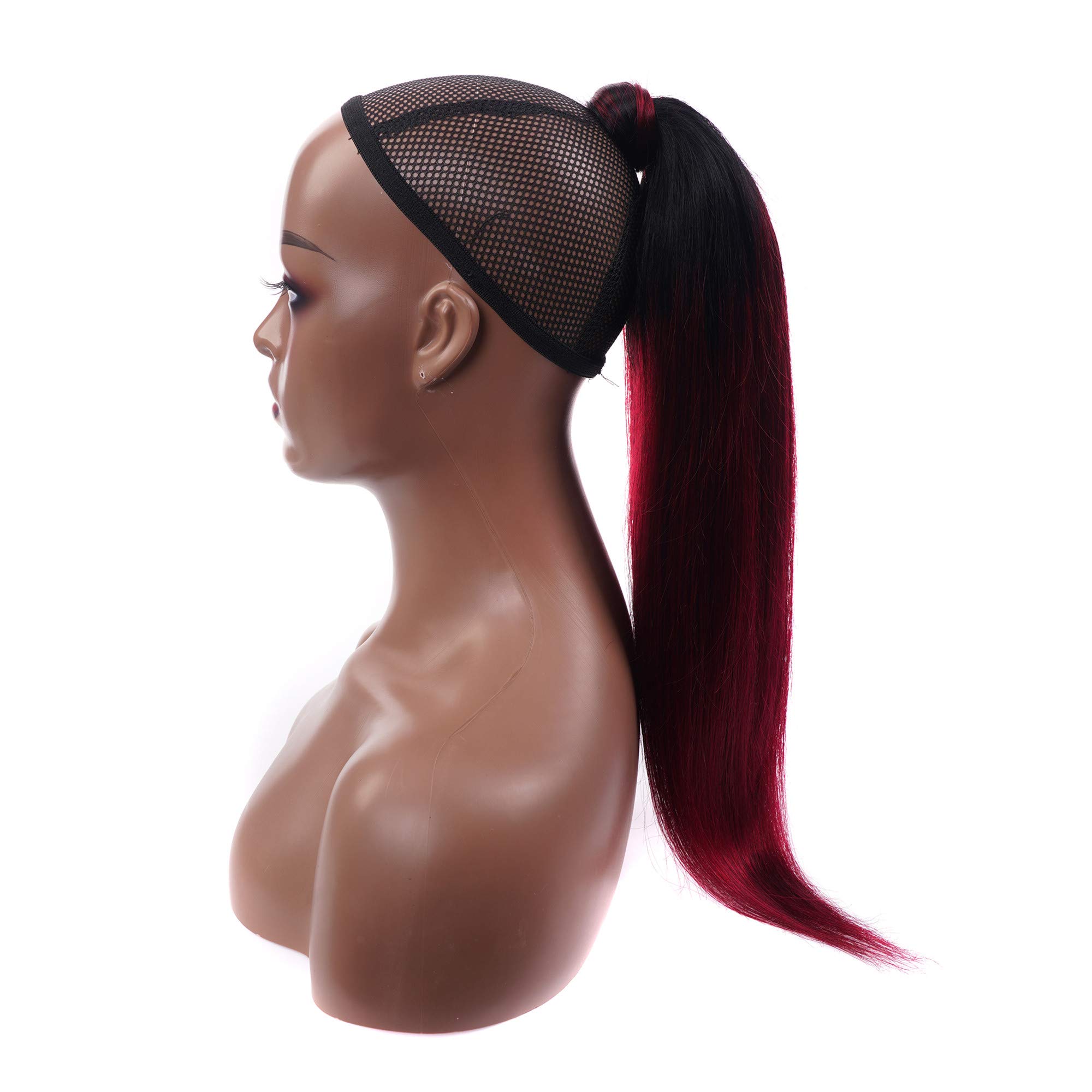 Natural Human Hair Ponytail Extensions for Black Women - Straight & Curly Afro Puffs with Drawstring Wrap | Perfect for Protective Styling, Everyday Wear & Special Occasions