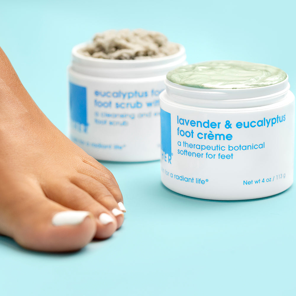 Lavender & Eucalyptus Foot Cream for Dry Cracked Feet - Soothing Moisturizer with Natural Essential Oils - Perfect for Pedicures, Spa Treatments & Post-Workout Foot Care
