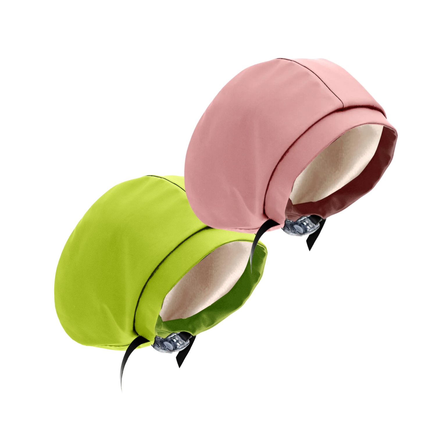 Hairbrella Satin Lined Waterproof Swim Cap - Adjustable Silicone Swimming Cap for Women & Men (2 Pack) - Perfect for Pool, Beach & Water Aerobics