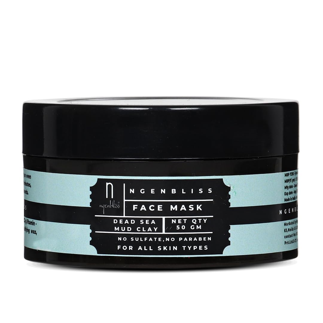 Dead Sea Mud & Kaolin Clay Face Mask - Natural Detox & Hydration for Glowing Skin | Deep Cleansing, Pore Minimizing & Skin Rejuvenation | Perfect for Spa Day, Self-Care Routine & Acne-Prone Skin