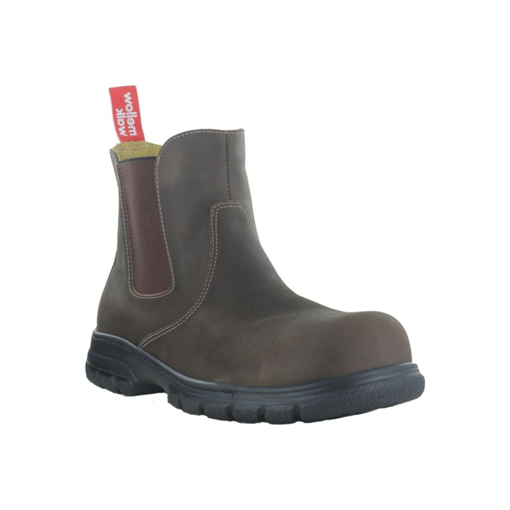 Mellow Walk Quentin Men's Composite Toe Slip On Work Safety Boots - Lightweight & Comfortable for Construction, Warehouse & Industrial Work (Model 590239)