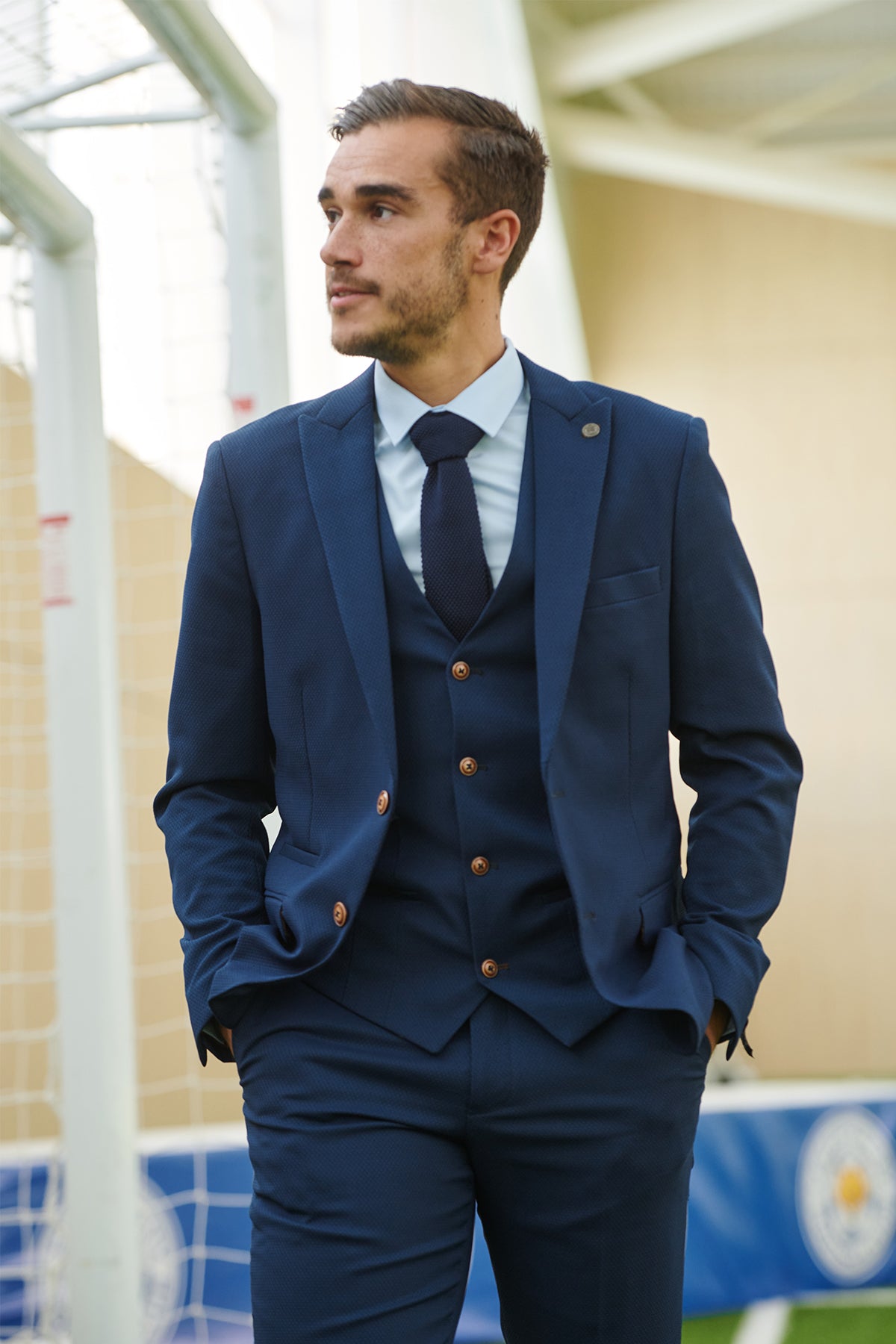 Leicester City F.C. Royal Blue Suit - MAX Premium Quality, Worn by Harry Winks - Perfect for Match Days, Weddings & Formal Events