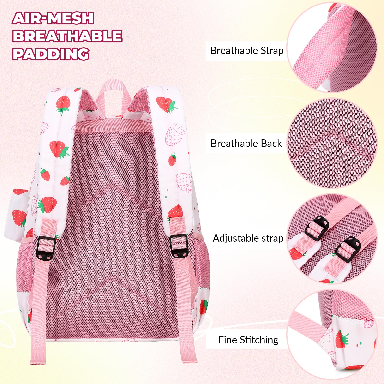 Mygreen Kawaii Girls Backpack for School - Cute Kids Backpack with Laptop Compartment | Perfect for Elementary Students, Travel & Daily Use