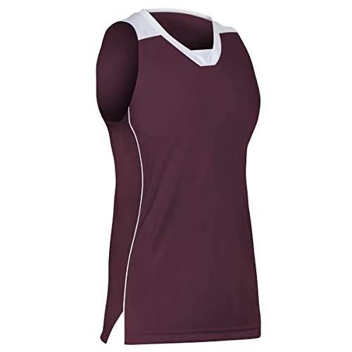 Maroon, White