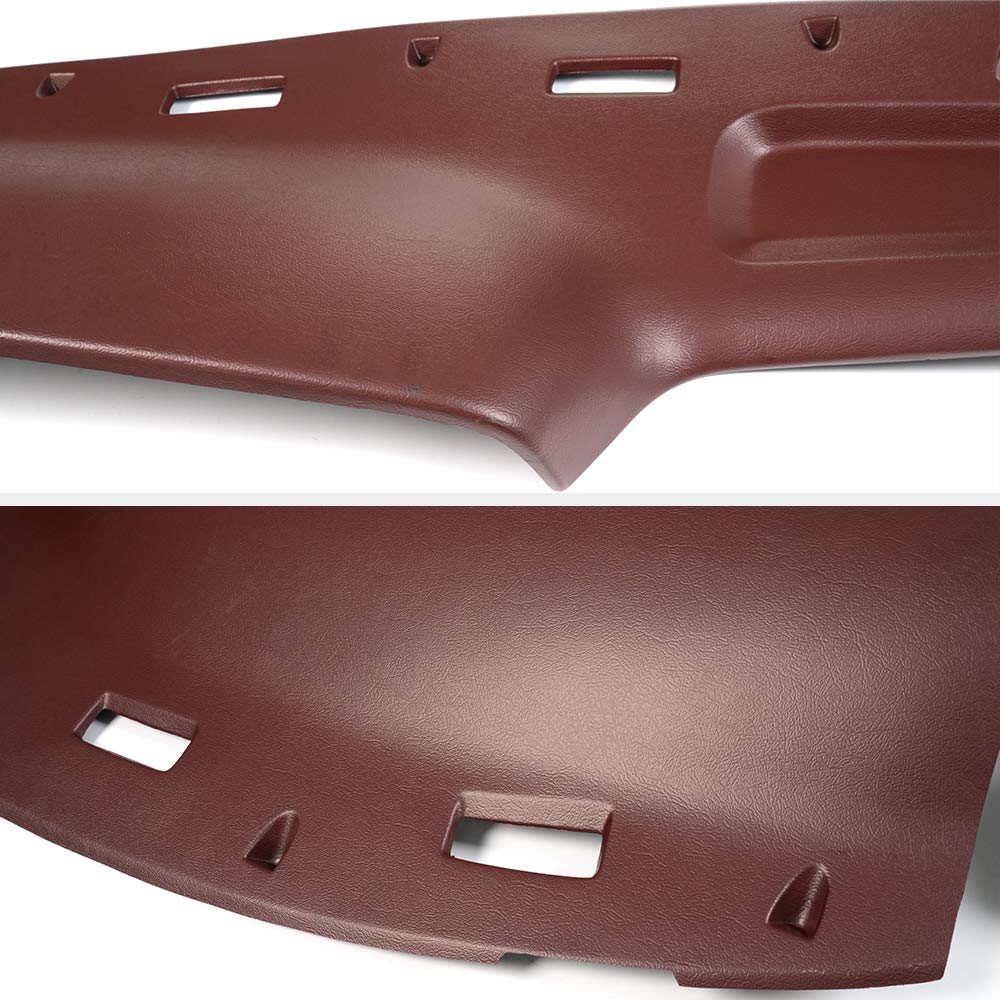 PIT66 Dash Cover for 1994-1997 Dodge Ram 1500/2500/3500 Trucks - Red Dashboard Protector | UV Protection & Anti-Slip Design for Interior Customization & Heat Resistance