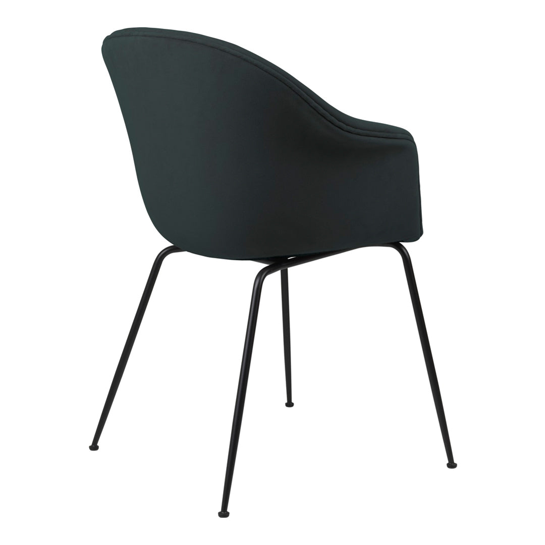 Bat Dining Chair with Conic Base - Fully Upholstered Modern Kitchen Chair for Dining Room, Restaurant & Cafe