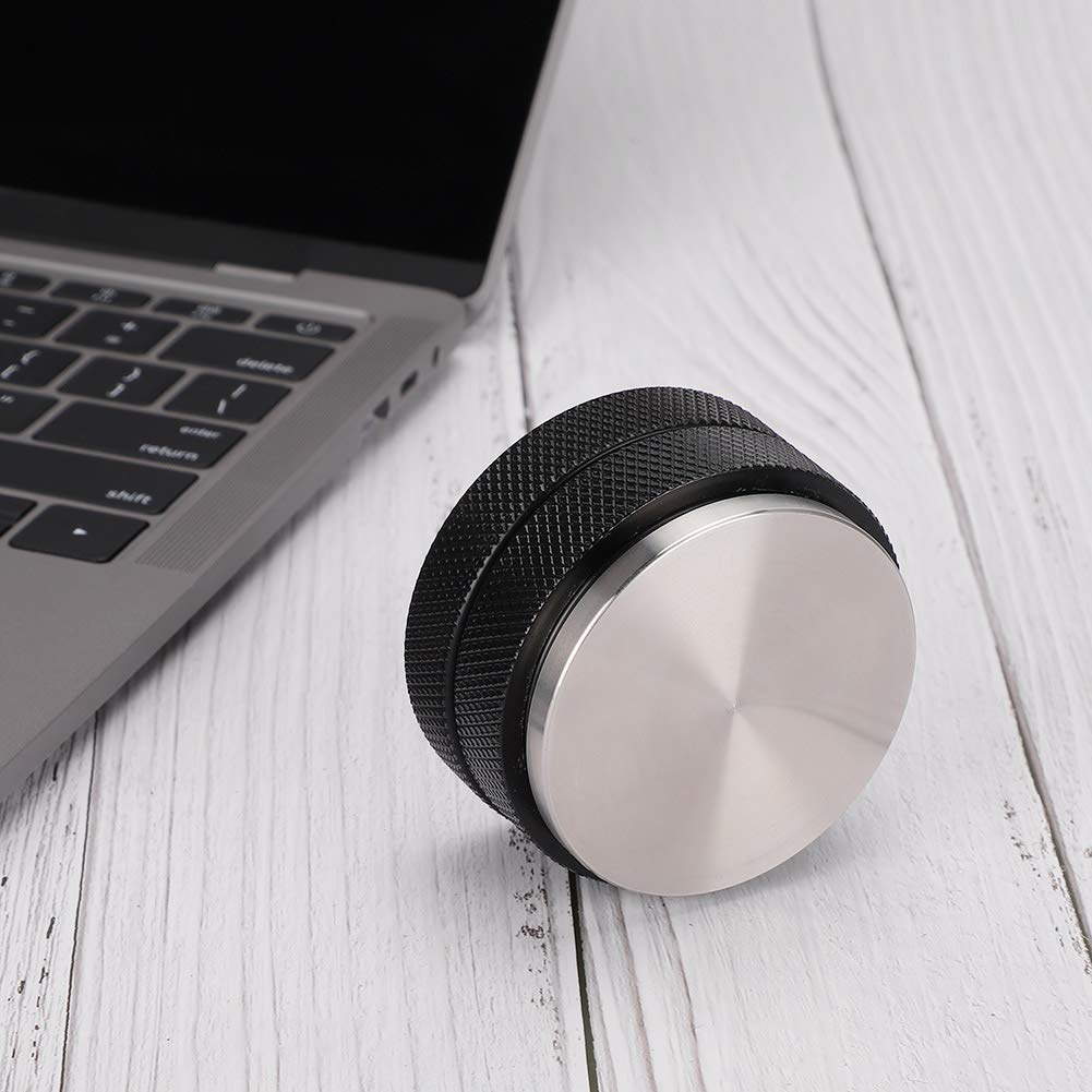 Premium Stainless Steel Coffee Tamper - Durable Black Espresso Tamper for Barista & Home Use | Rustproof & Portable Coffee Accessory | Perfect for Coffee Shops, Home Brewing & Gifts