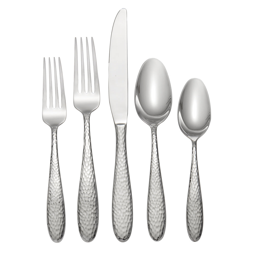 Premium Reyna 20-Piece Stainless Steel Flatware Set - Service for 4 - Elegant Silverware for Everyday Dining & Dinner Parties