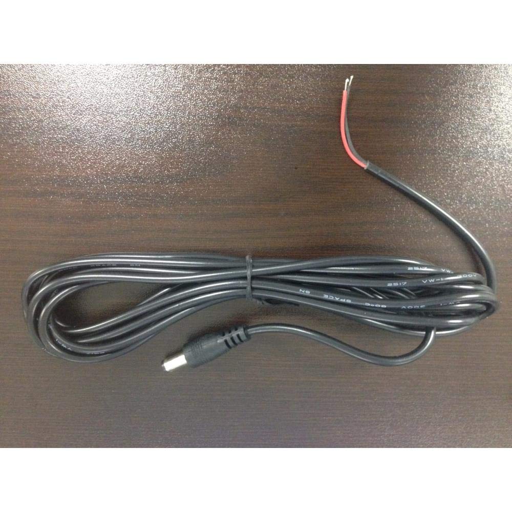 Pyle DC Power Connection Cable - 12V/24V Universal Power Cord for Car Audio, CCTV Cameras, LED Strips & More - Heavy Duty Automotive & Home Electronics Accessory