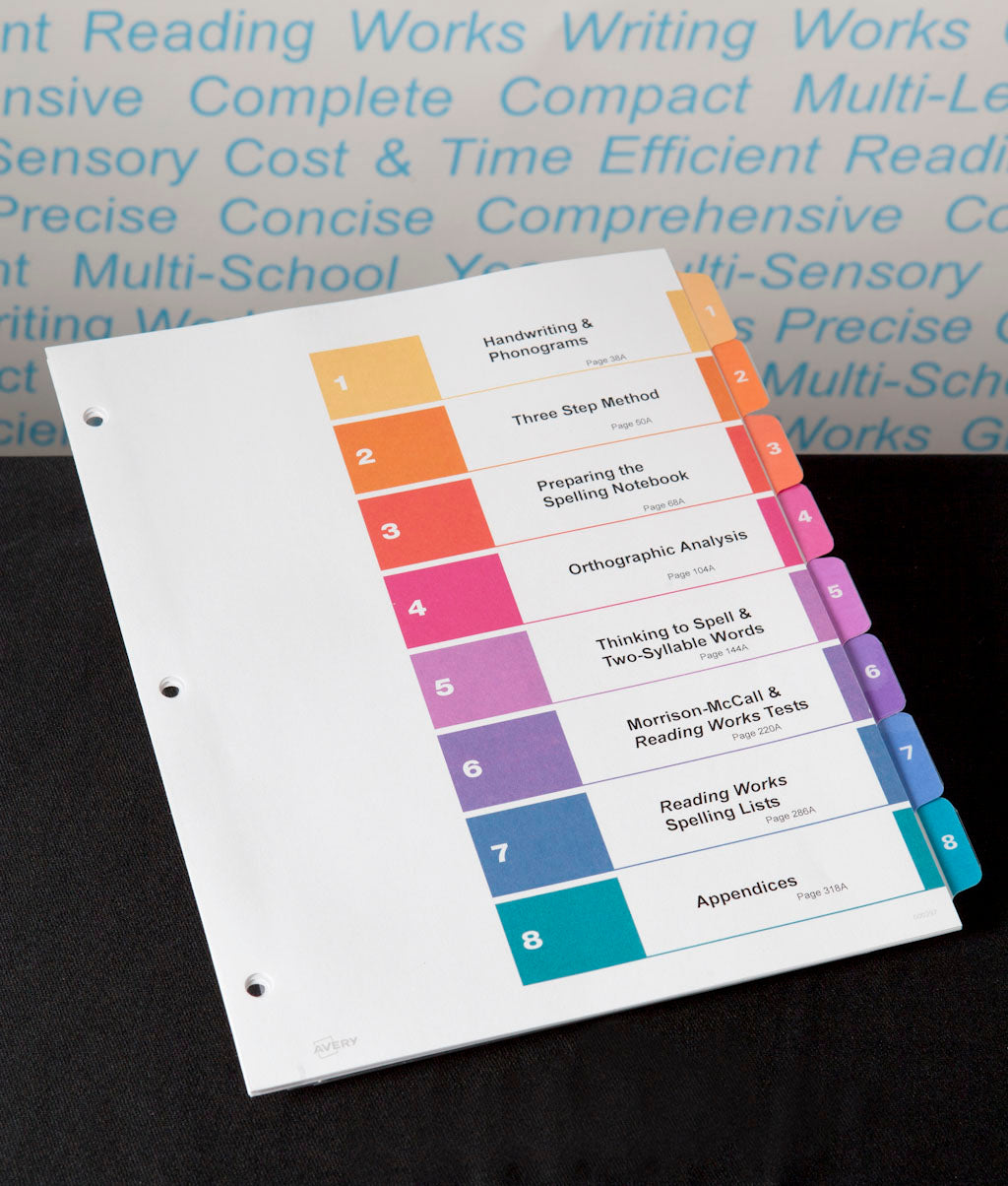 Reading Works Index Tabs - Colorful Page Markers for Books, Notebooks & Documents - Perfect for Students, Office & Library Organization