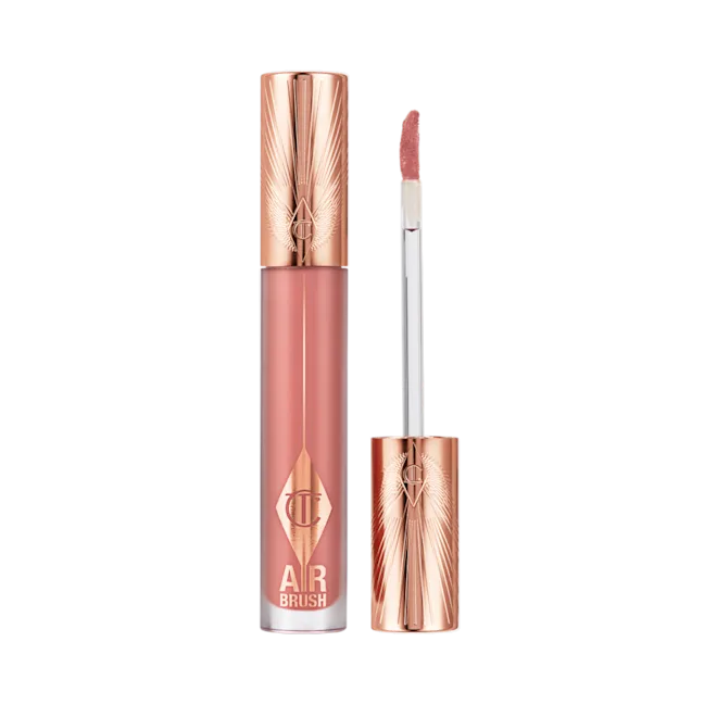 Charlotte Tilbury Airbrush Flawless Lip Blur - Pillow Talk Blur | Matte Lipstick for a Soft-Focus Effect | Perfect for Everyday Wear & Special Occasions