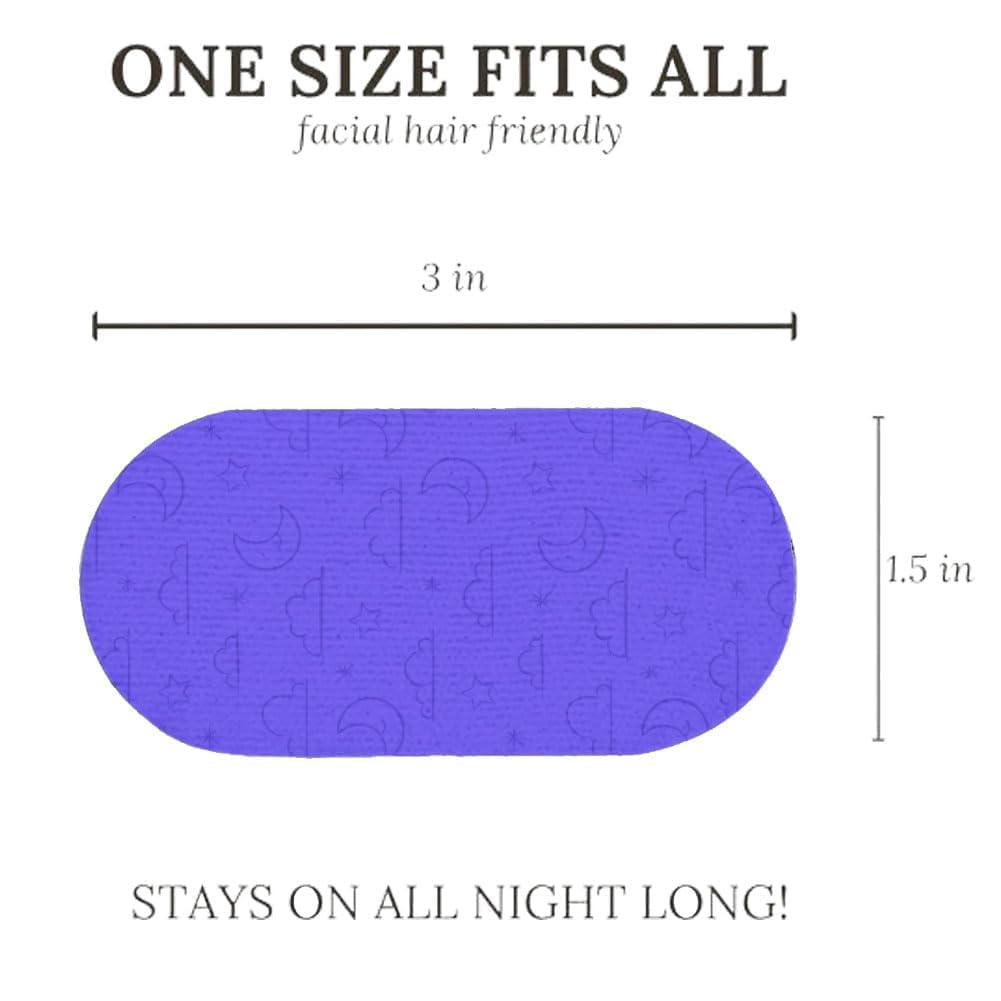 Noctivo Hypoallergenic Mouth Tape for Sleep Apnea - 2 Pack Lavender Scented Strips | Stop Snoring & Improve Sleep Quality | Perfect for Nighttime Use and CPAP Alternative