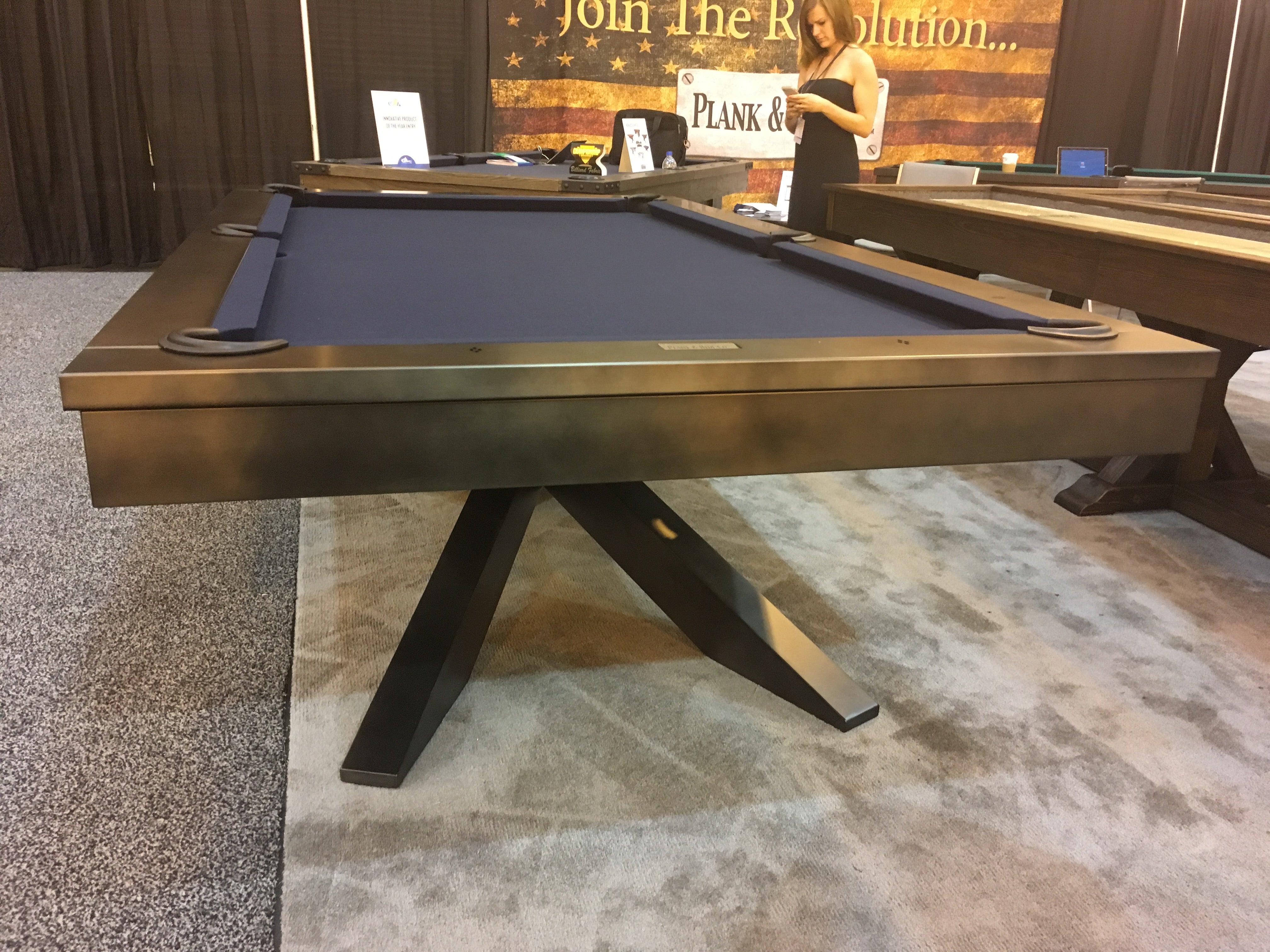 Felix Pool Table - Premium Plank and Hide Design for Game Rooms, Bars & Man Caves | Perfect for Indoor Entertainment & Social Gatherings