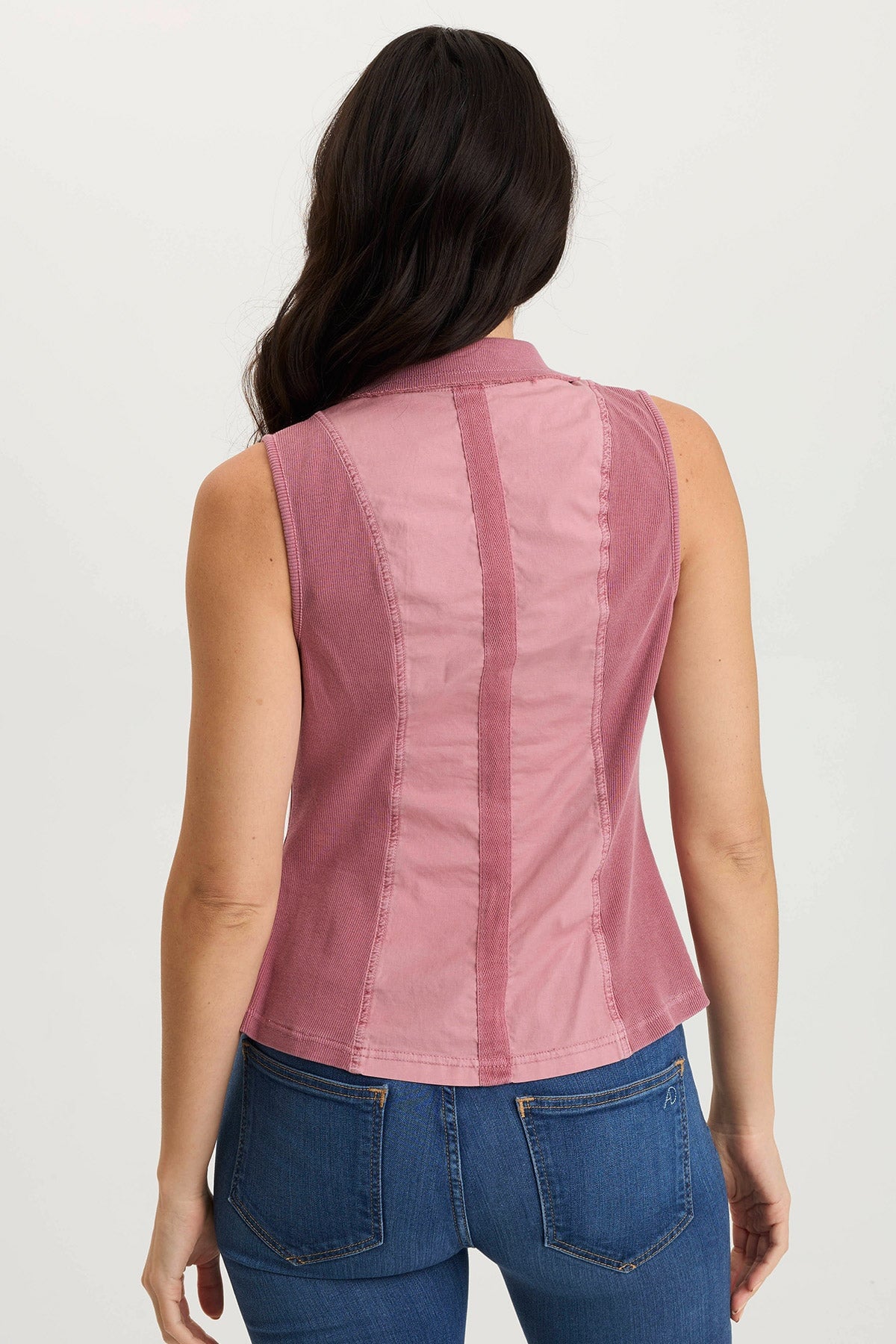 Shelton Men's Poplin & Ribbed Zipper Pocket Vest - Lightweight Layering for Outdoor Activities & Casual Wear