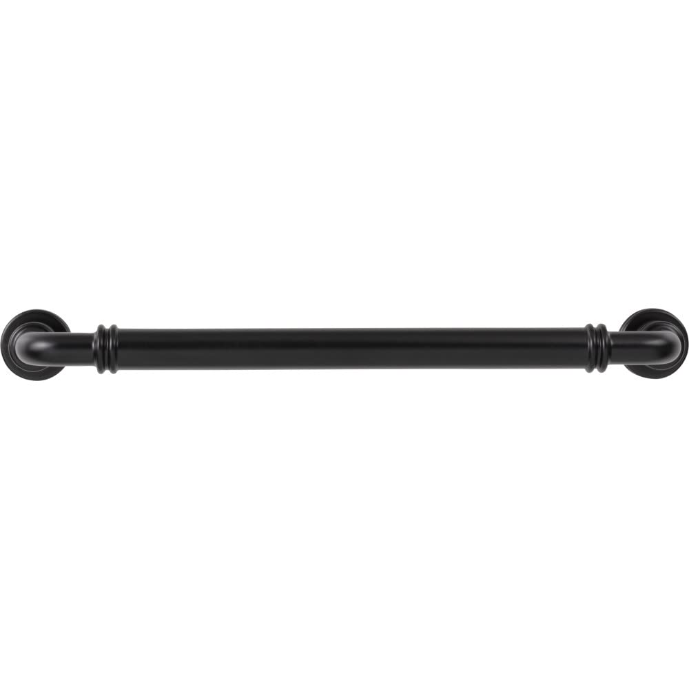 Top Knobs Cranford 12-Inch Appliance Pull Handle - Flat Black Finish for Kitchen Cabinets & Drawers | Durable & Stylish Hardware for Modern Homes