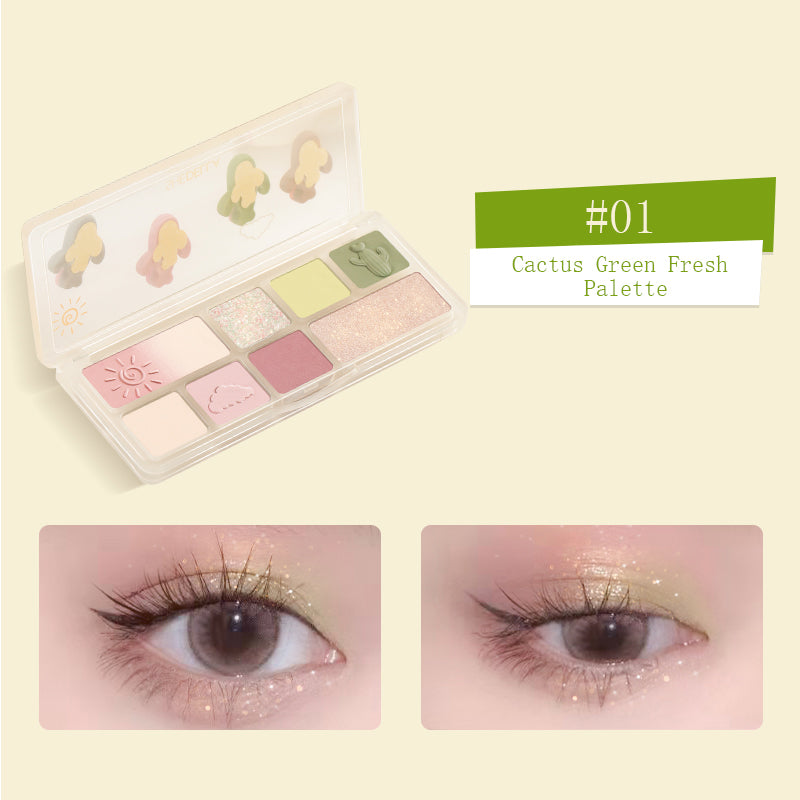 Shedella Egyptian Doll 8-Color Eyeshadow Palette - Highly Pigmented Makeup Kit for Day & Night Looks - Perfect for Parties, Weddings & Special Occasions