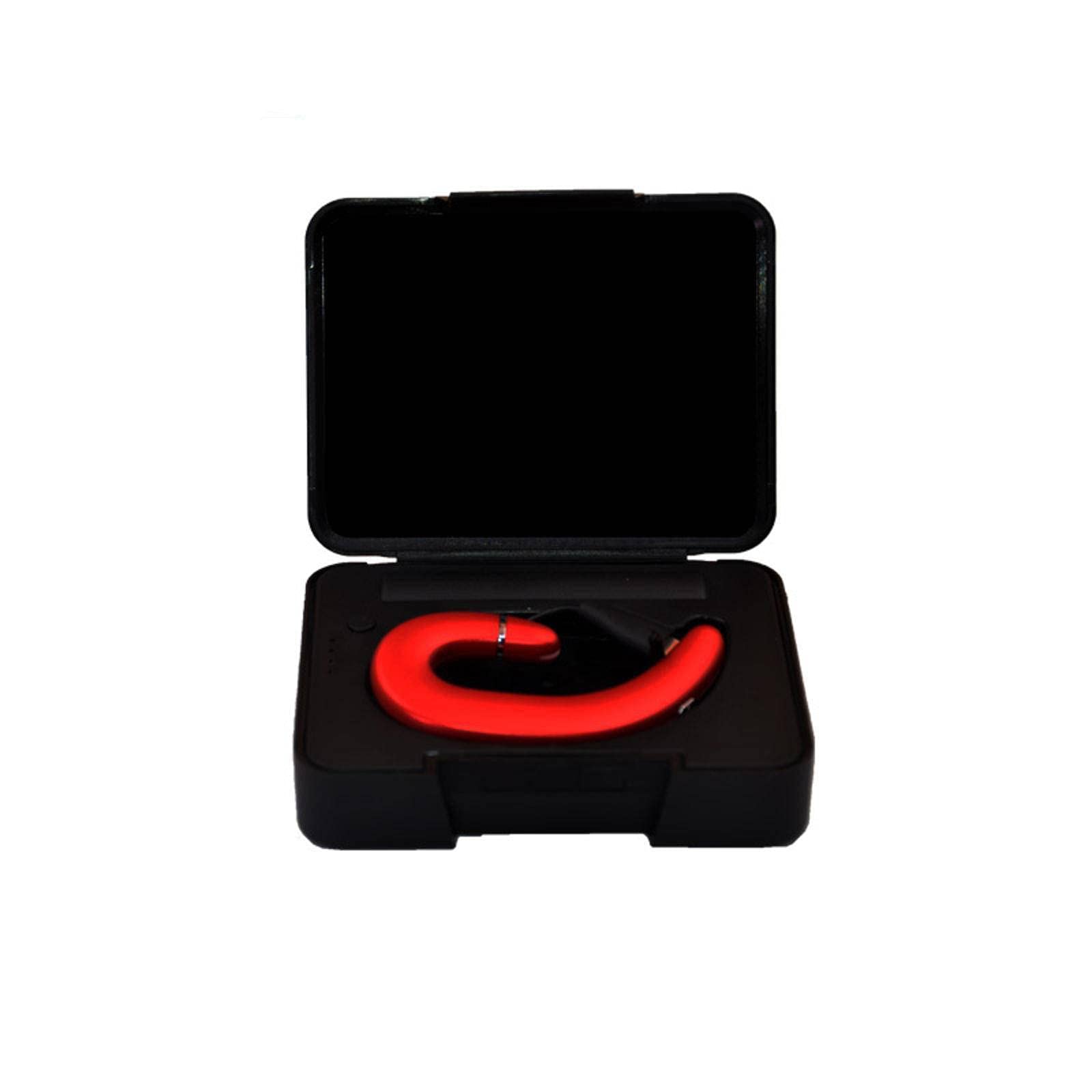 Upgraded Binaural Bone Conduction Bluetooth Headphones - Wireless Non-In-Ear C4 Sports Earbuds with Deep Bass & Wireless Charging Case - Perfect for Running, Cycling, Gym & Outdoor Activities