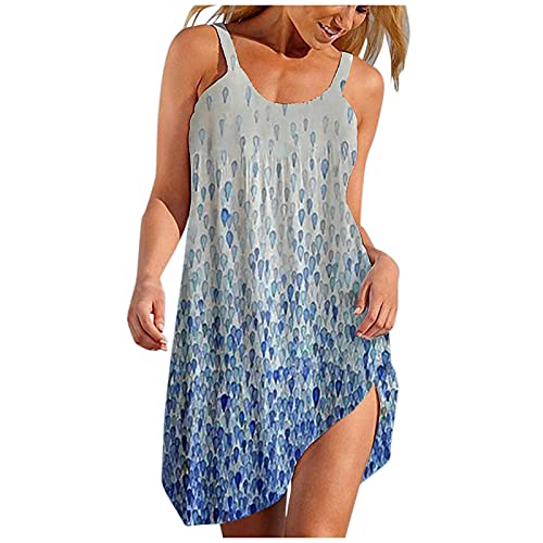 Women's Sleeveless Floral Mini Dress - Casual Boho Sundress for Beach, Summer & Vacation | Perfect for Pool Parties, Date Nights & Tropical Getaways
