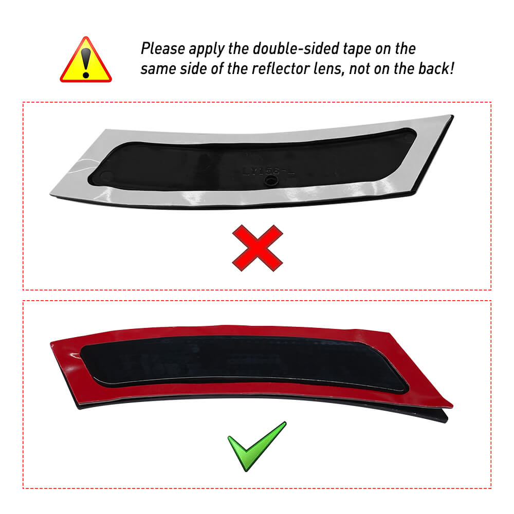 2011-2016 BMW 5 Series F10 Front Bumper Reflector Side Marker Lights - Amber LED Safety Lights for Enhanced Night Visibility | Perfect for Street Driving, Car Shows & Custom Upgrades