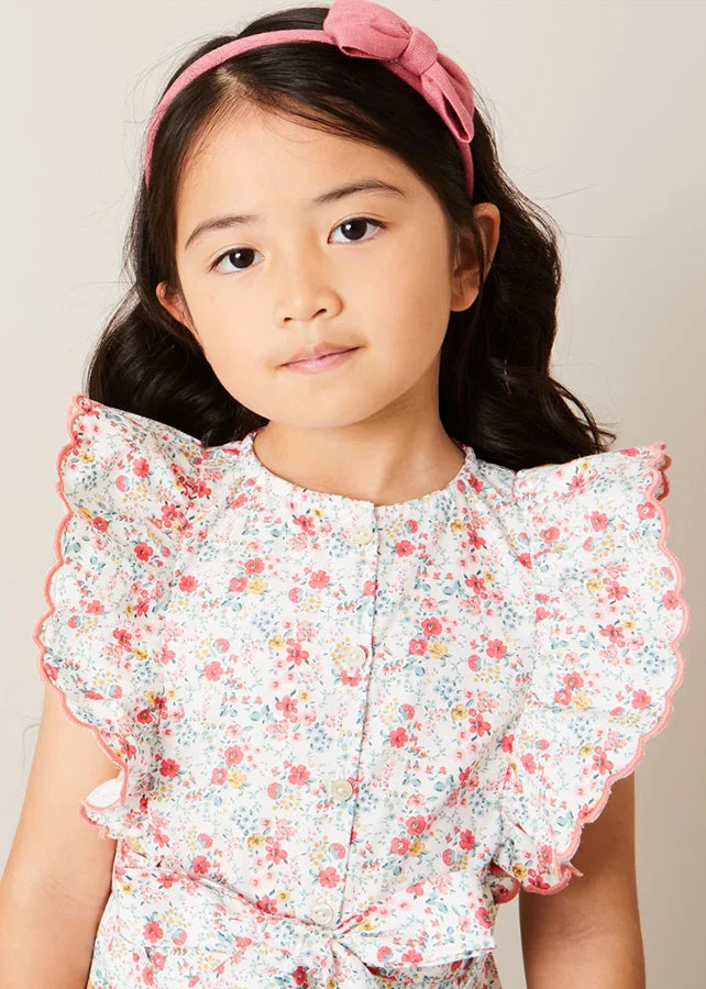 Louisa Playsuit for Girls - Stylish & Comfortable Jumpsuit for Playdates, Parties & Everyday Wear
