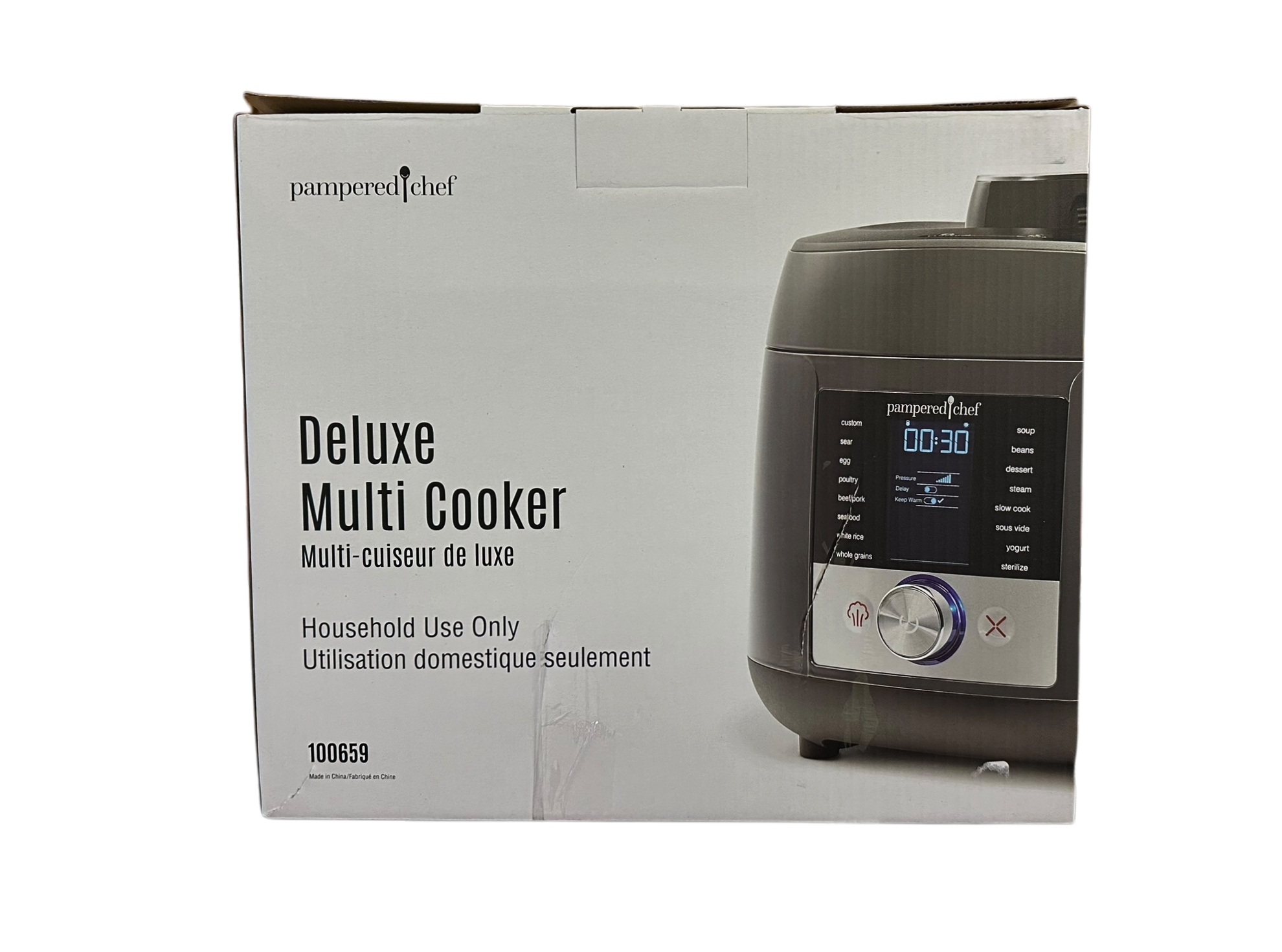Pampered Chef Deluxe Multi Cooker - 6-in-1 Electric Pressure Cooker & Slow Cooker with 10 Presets - Perfect for Meal Prep, Soups, Stews & Family Dinners