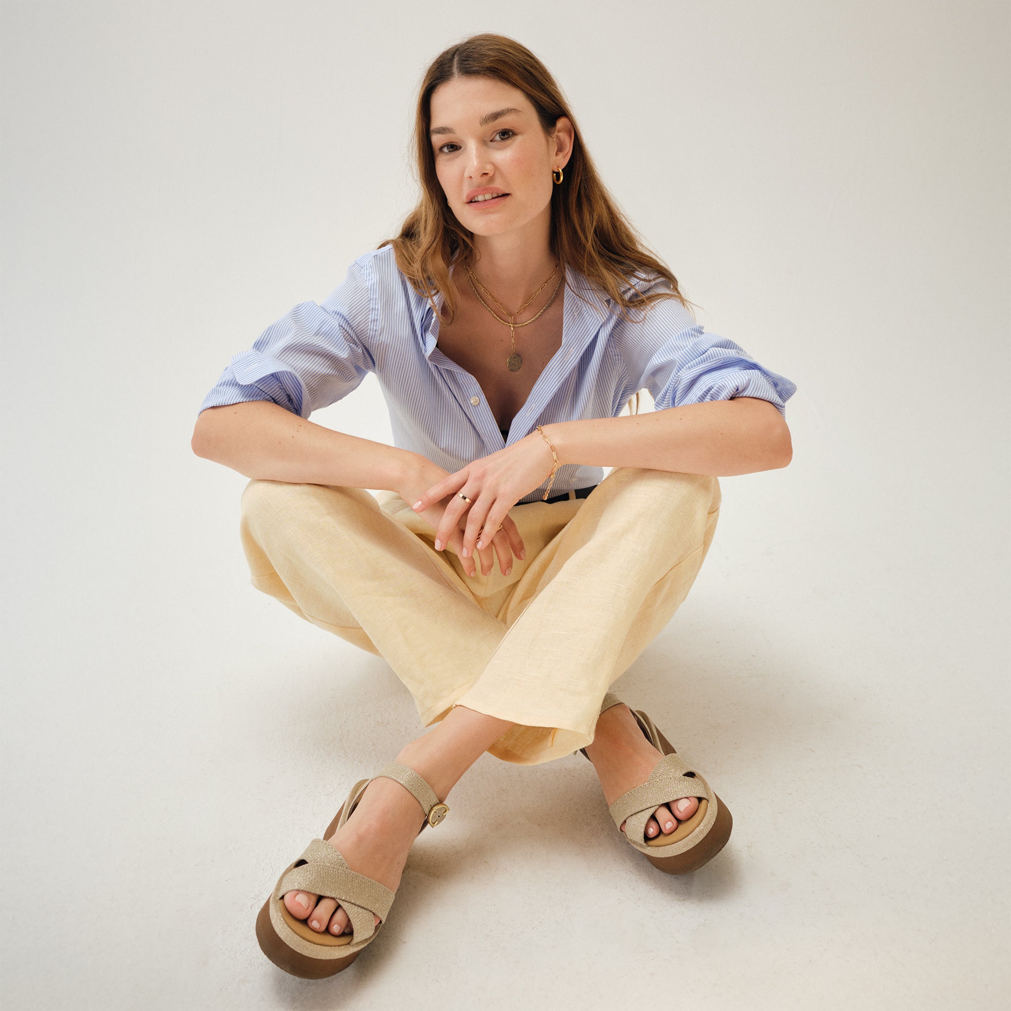 Criss-Cross Lightweight Wedge Sandals for Women - Comfortable Summer Walking Shoes with Cushioned Insole | Perfect for Beach, Vacation, and Casual Outings
