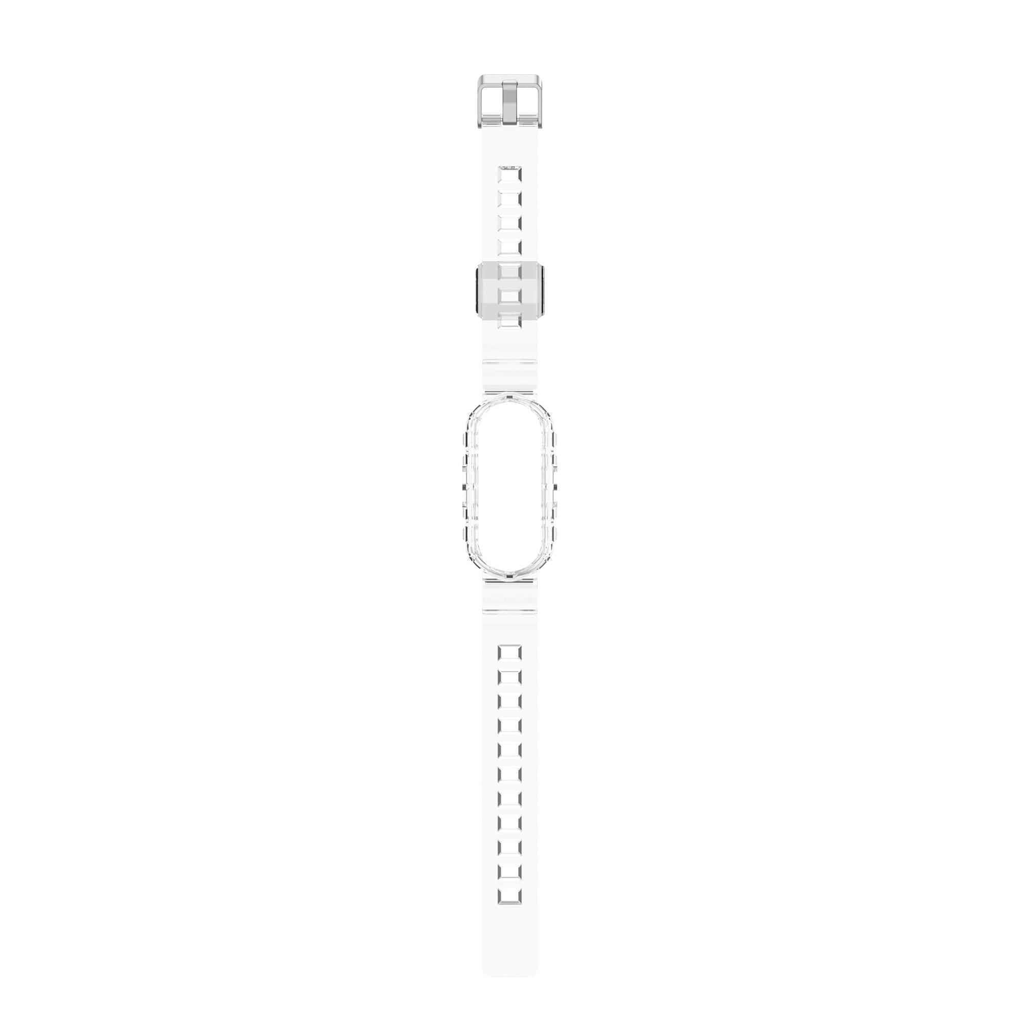 Premium Silicone Replacement Band for Xiaomi Mi Band 7/6/5 & Amazfit Band 5 - Soft, Breathable, Flexible Sport Wristband with Metal Buckle - Perfect for Fitness, Running, Swimming & Daily Wear