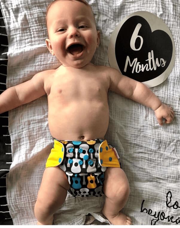 KaWaii Baby Reusable Unisex Cloth Diaper Shells - Adjustable Washable Leak-Proof Pocket Diapers (20-Pack) | Eco-Friendly Baby Nappies for Daycare, Travel & Overnight Use
