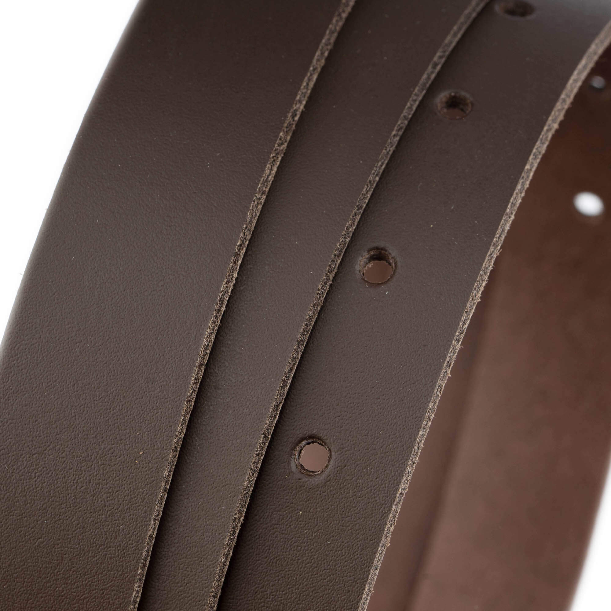 2.5 cm Dark Brown Genuine Leather Belt Strap Replacement for Versace Buckles - Perfect for Dress Pants, Jeans & Formal Attire