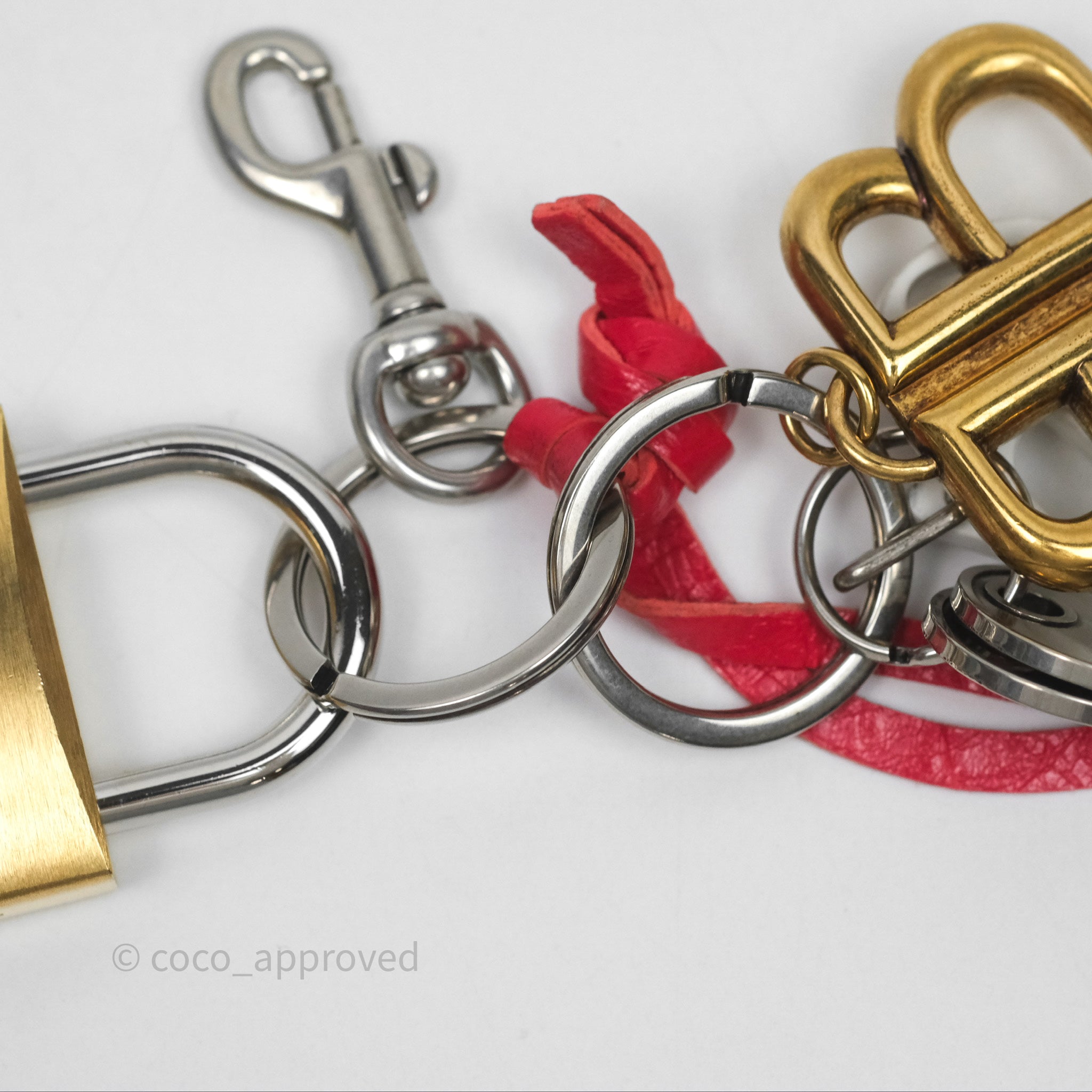 Balenciaga Heart Lock Keys Bag Charm - Stylish Designer Accessory for Handbags, Backpacks & Purses - Perfect Gift for Fashion Lovers