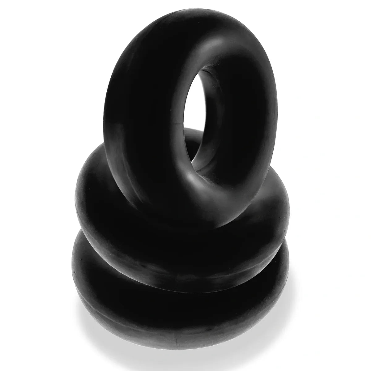 Oxballs Fat Willy Thick Cock Ring 3-Pack - Black | Premium Silicone Stretchy Penis Ring for Enhanced Pleasure & Performance | Perfect for Couples Play & Solo Use