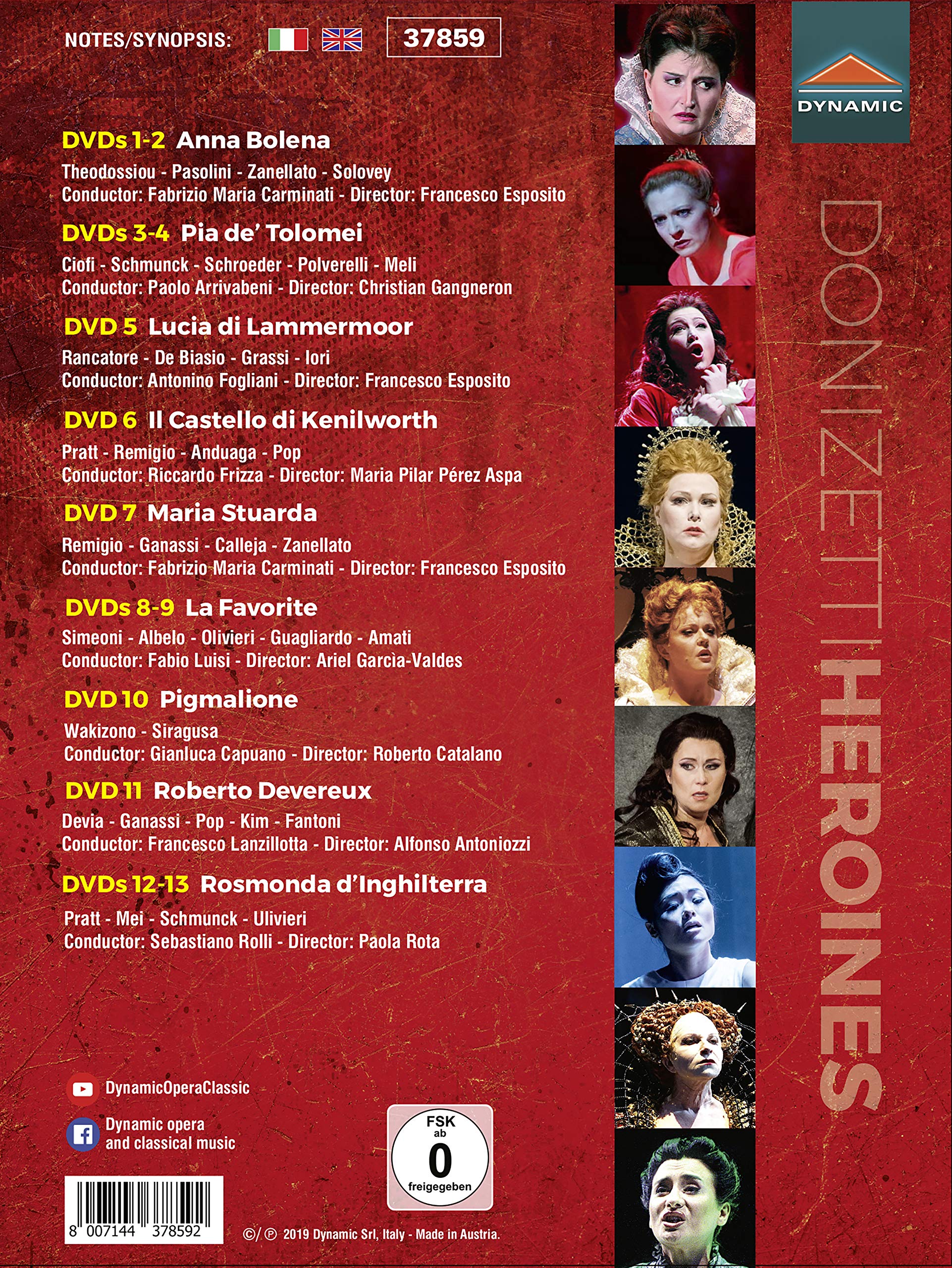Donizetti Heroines: Complete Collector's Box Set | Opera Masterpieces for Music Lovers & Collectors | Perfect for Gifts & Home Entertainment