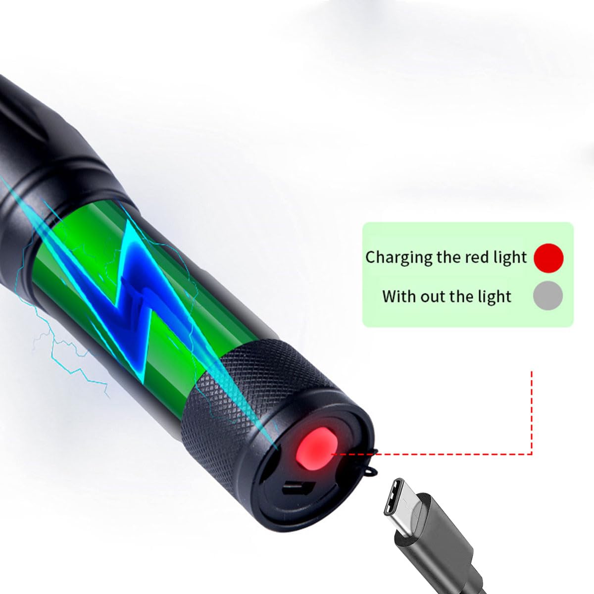 Rechargeable 395nm UV Black Light Flashlight - Mini Portable LED Flashlight for Detecting Dry Stains, Bed Bugs, Scorpions | Perfect for Home Inspection, Pet Urine Detection & Nighttime Hunting