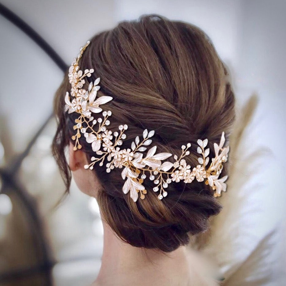 Bohemian Crystal Headband for Women - Silver, Gold & Rose Gold Hair Accessories for Weddings, Parties & Everyday Wear