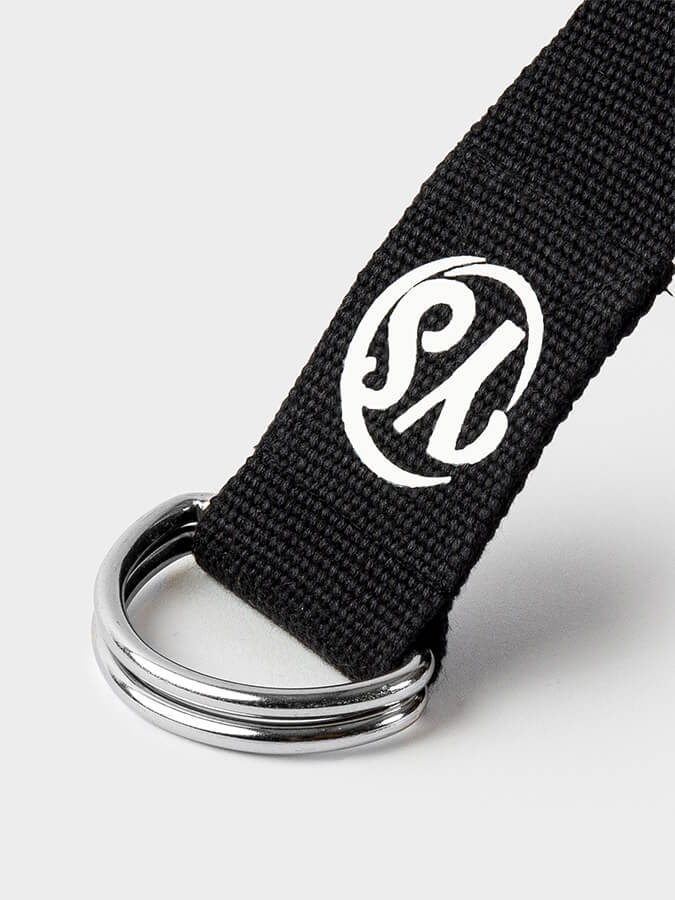 GOTS Certified Organic Cotton Yoga Belt with D-Ring - 2.5m (8.2ft) Stretchable Strap for Yoga, Pilates & Fitness - Perfect for Studio Practice, Home Workouts & Travel