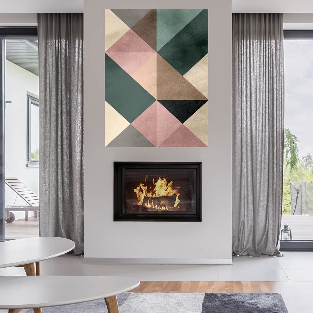 Premium Rocket Canvas Wall Art by Octavian Mielu - Modern Space-Themed Painting for Living Room, Bedroom, Office Decor - 42x56 Inch Stretched Ready-to-Hang Canvas - Perfect for Home, Bar & Dining Room Wall Decoration