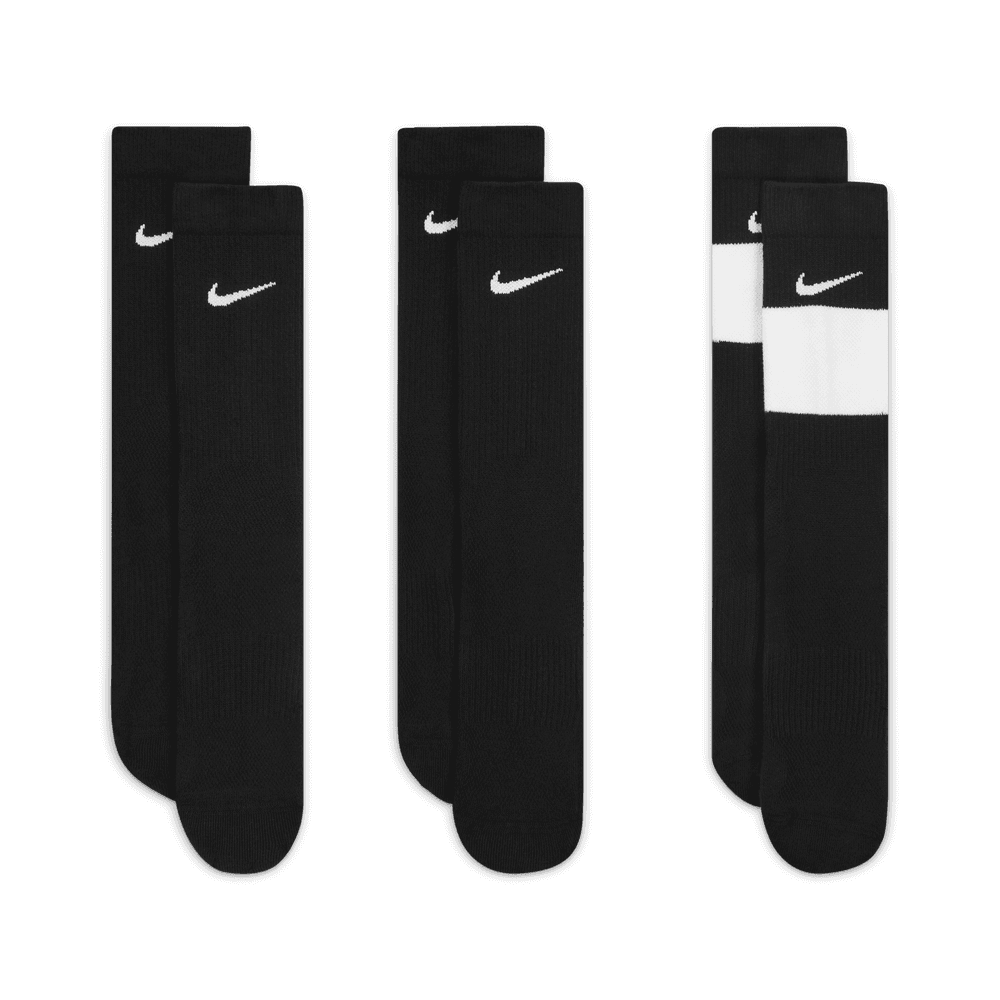 Nike Youth Elite Crew Socks 3-Pack for Boys - Comfortable Athletic Socks for Running, Basketball & School Sports