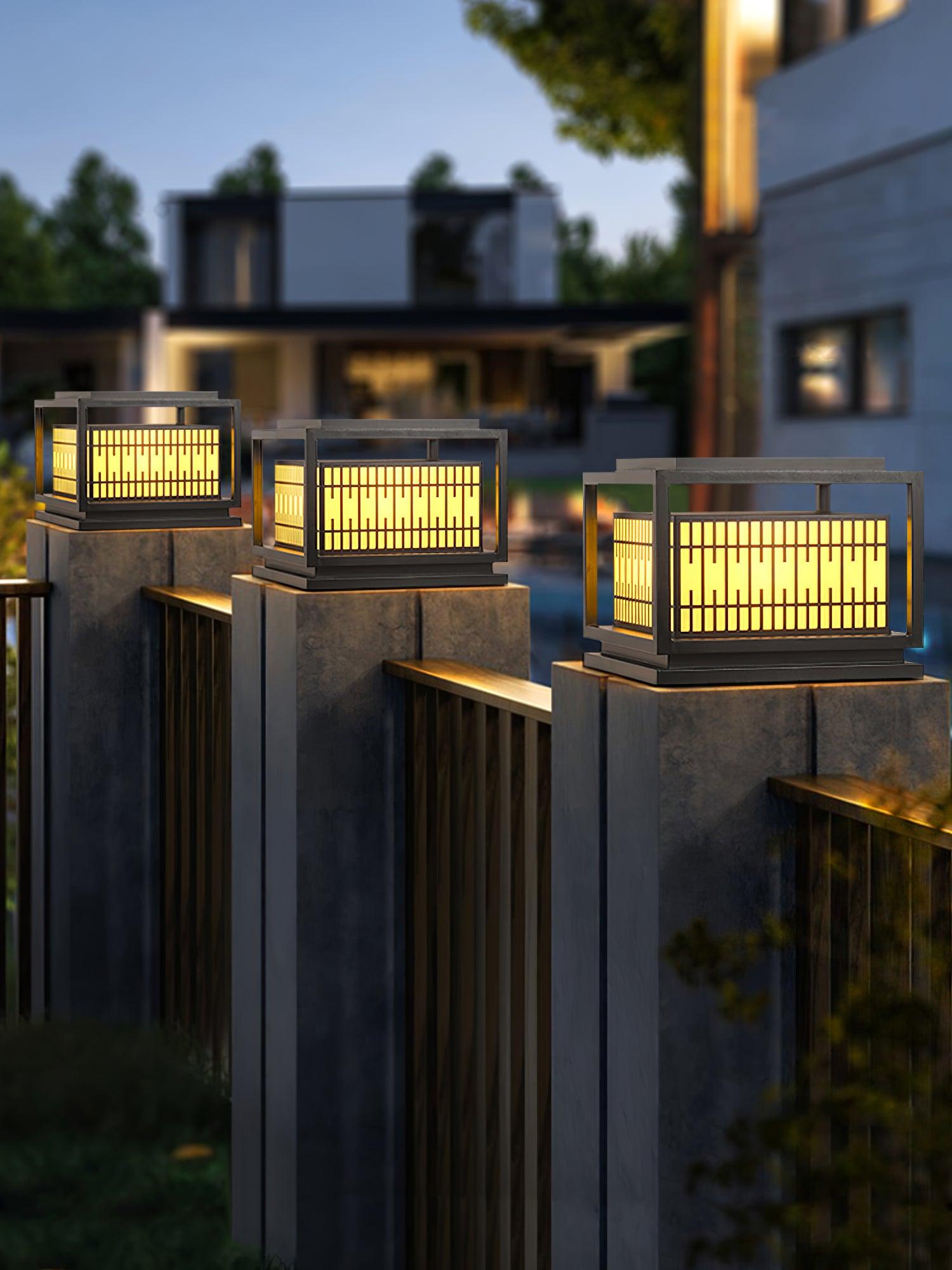 Outdoor Wall Mounted Window Grille Light - Decorative Exterior Lighting for Porch, Patio, and Garden - Weatherproof & Energy Efficient
