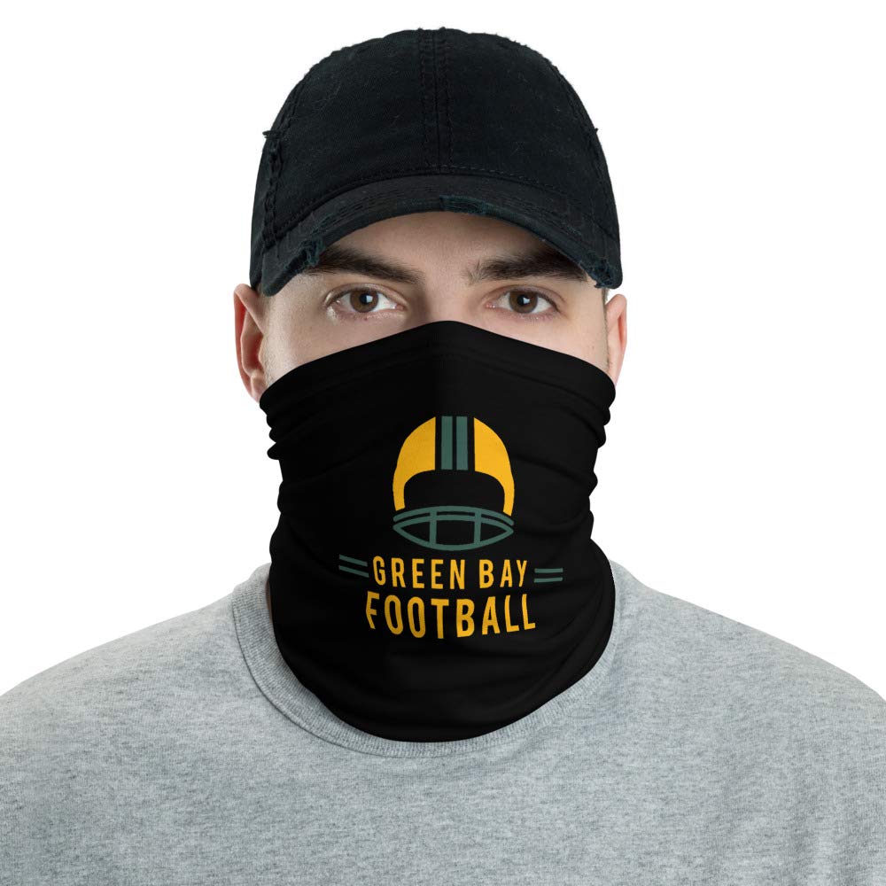 Green Bay Packers Fan Neck Gaiter - Team Logo Fleece Scarf for Football Games, Winter Sports & Outdoor Activities
