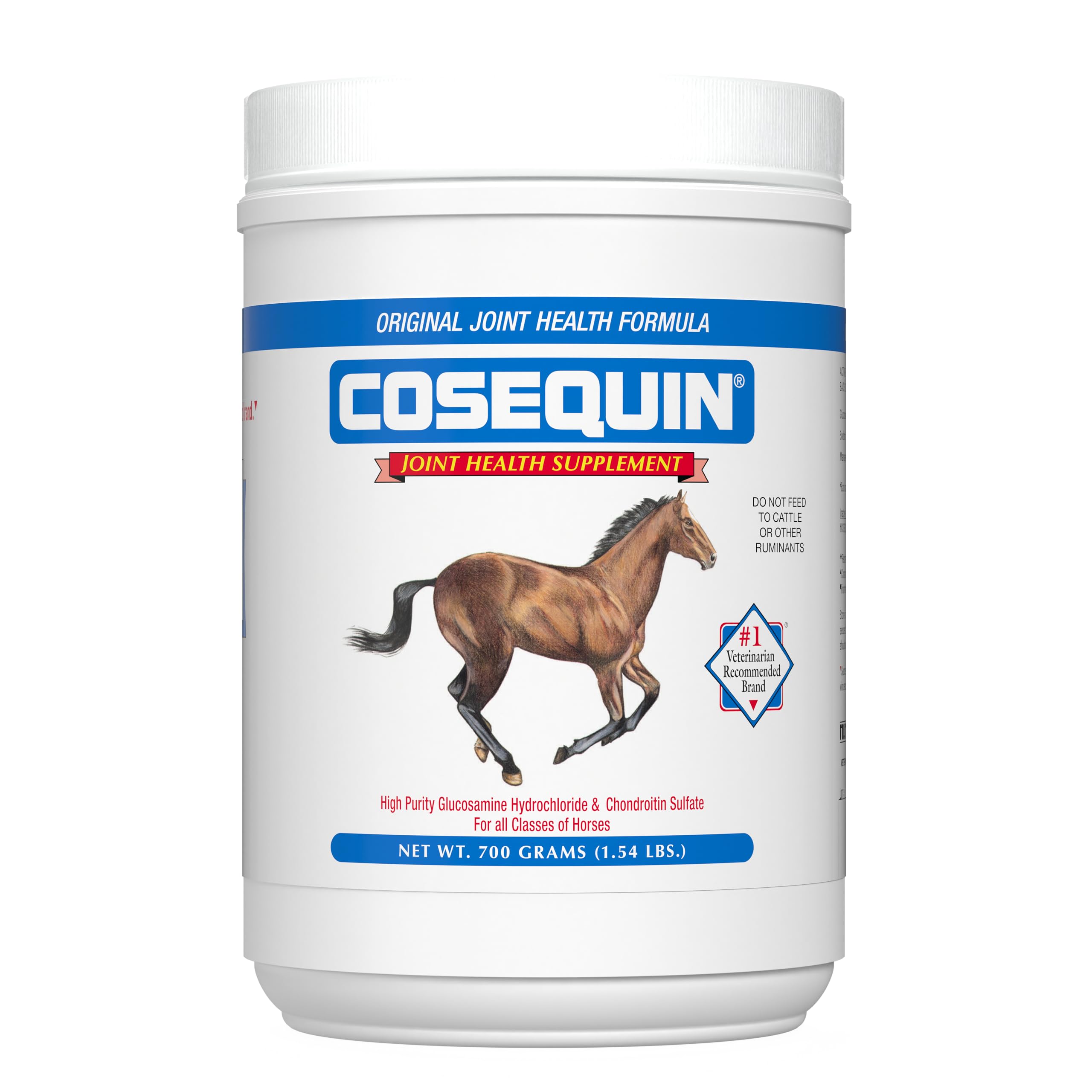 Nutramax Cosequin Original Joint Health Supplement for Horses - Glucosamine & Chondroitin Powder (700g) | Supports Mobility & Comfort for Active & Senior Horses | Ideal for Training, Competition & Recovery