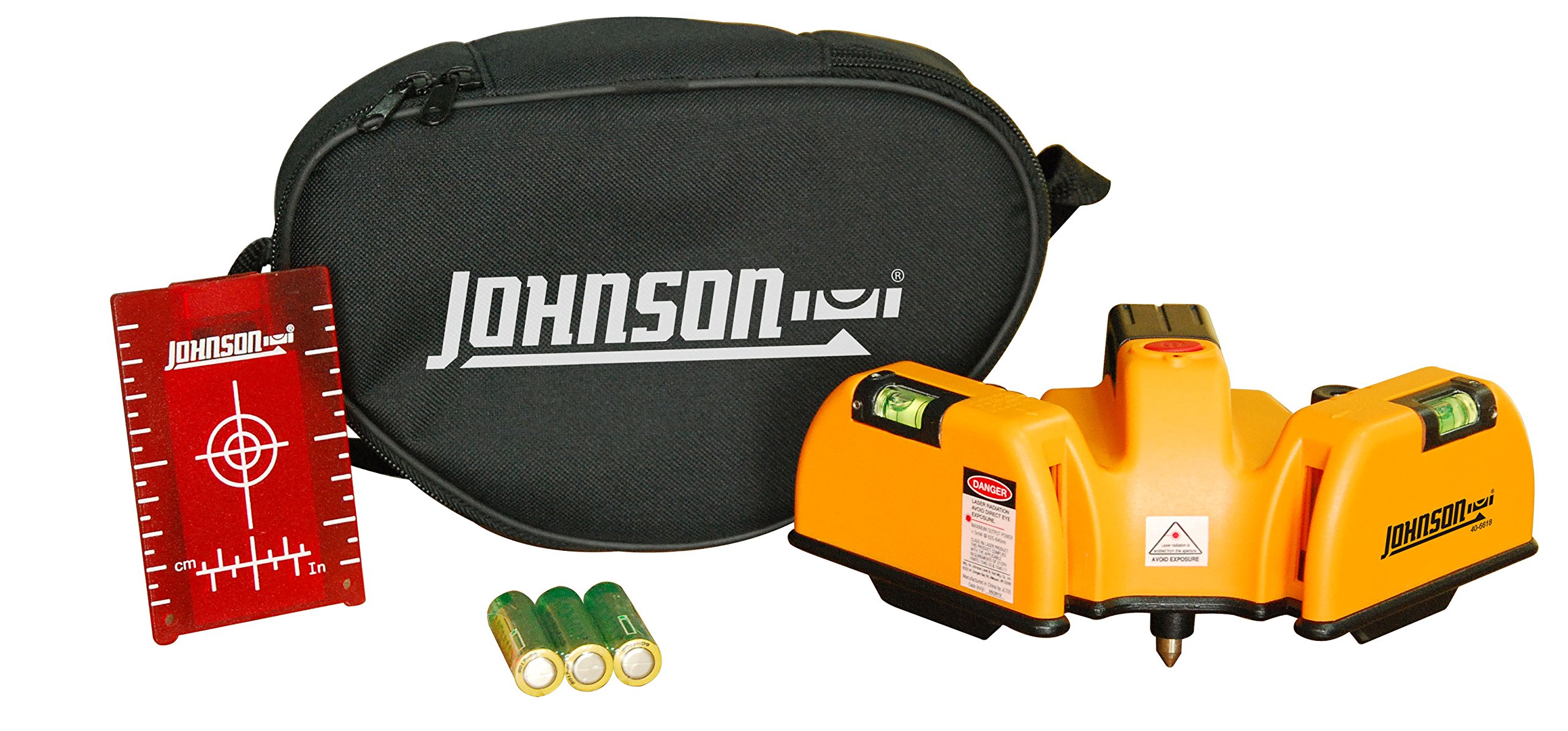 Johnson Level & Tool 40-6618 Heavy Duty Flooring Laser Level - 6.5 Inch Red Laser Line for Precise Flooring Installation | Perfect for Tile, Laminate & Hardwood Flooring Projects