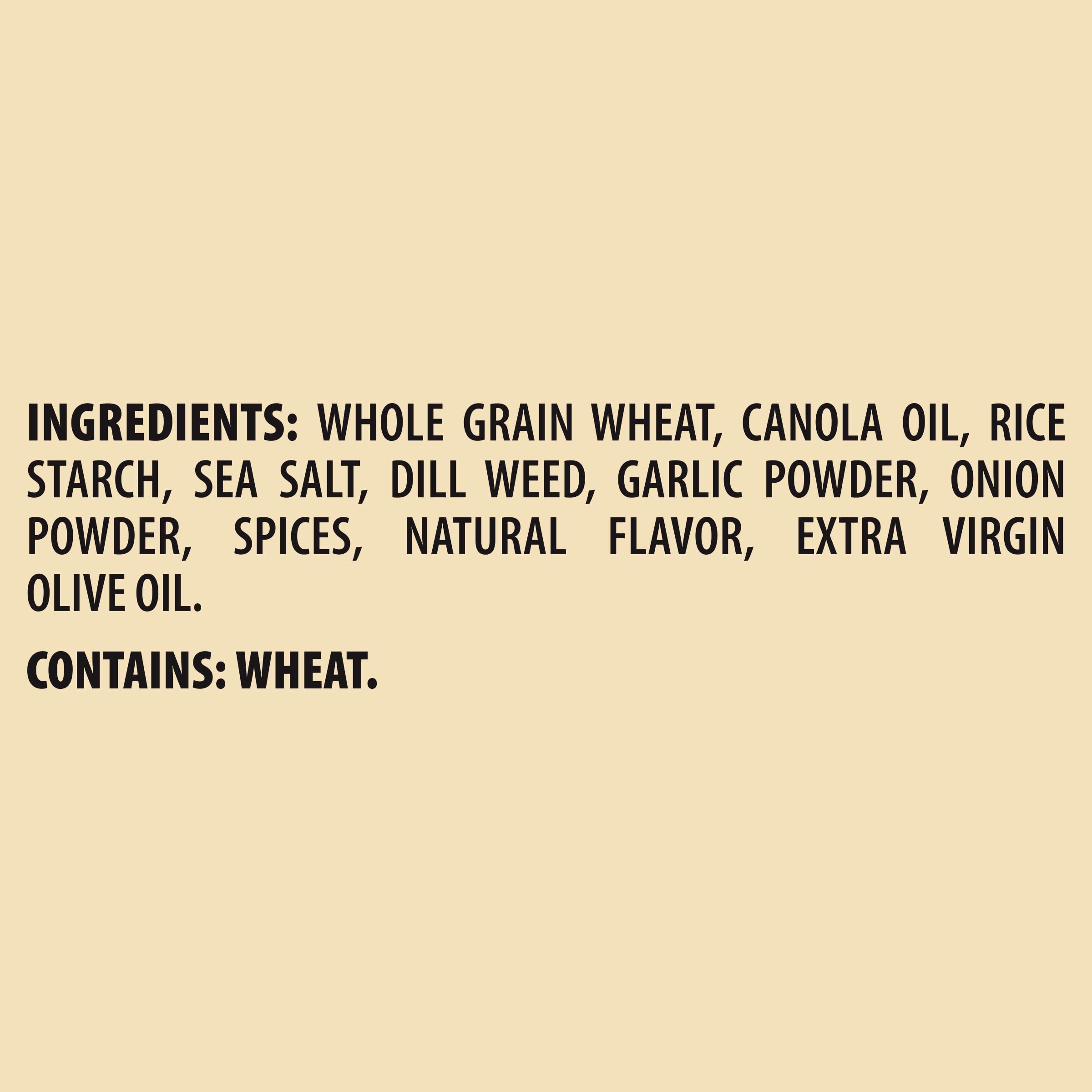 Triscuit Whole Grain Wheat Crackers with Dill, Sea Salt & Olive Oil - Healthy Lunch Snacks & On-the-Go Treats (8.5 oz) - Perfect for Office, School, and Picnics