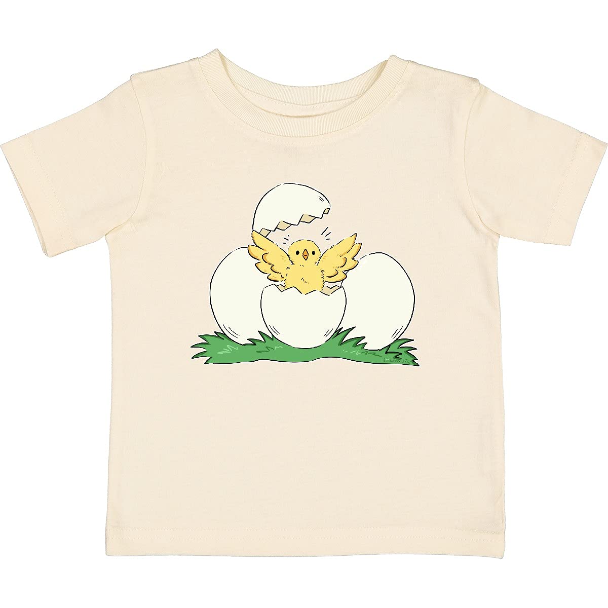 Inktastic Cute Chick Hatching from Egg Baby T-Shirt - Soft Cotton Infant Bodysuit for Boys & Girls - Perfect for Easter, Birthday & Baby Shower Gifts