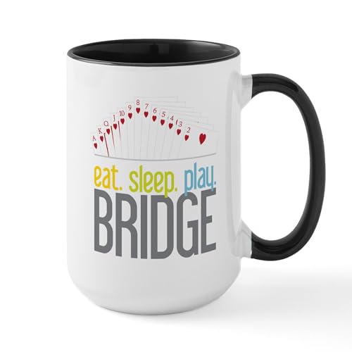 White/Black Inside - Bridge Large Mug