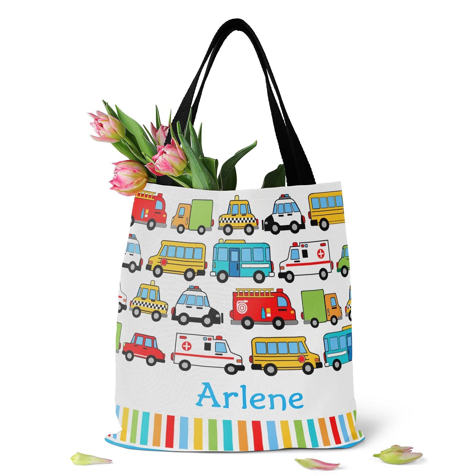 Custom Personalized Canvas Tote Bags for Women & Kids - Eco-Friendly Reusable Shopping Bags for Groceries, Beach, Travel & Daily Use