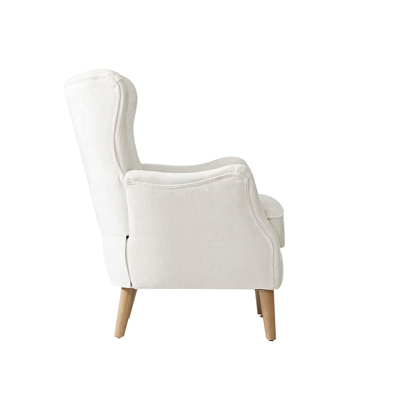 Dorothy Upholstered Armchair with Solid Rubber Wood Frame & Sturdy Legs - Perfect for Living Room, Bedroom, or Home Office Seating