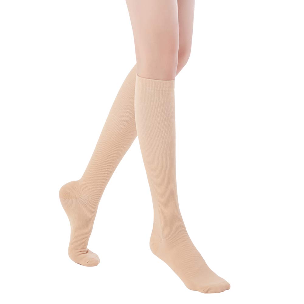 NOVAYARD Compression Socks for Women & Men - 15-20 mmHg Graduated Support - 4 Pairs - Best for Running, Travel, Nursing & Varicose Vein Relief - Comfortable Medical Compression Stockings