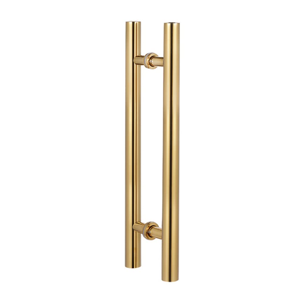 24 Inch Stainless Steel H-Shaped Hollow Tube Sliding Door Handle - Push Pull Barn Door Handle & Glass Pulls for Modern Homes, Offices & Commercial Spaces