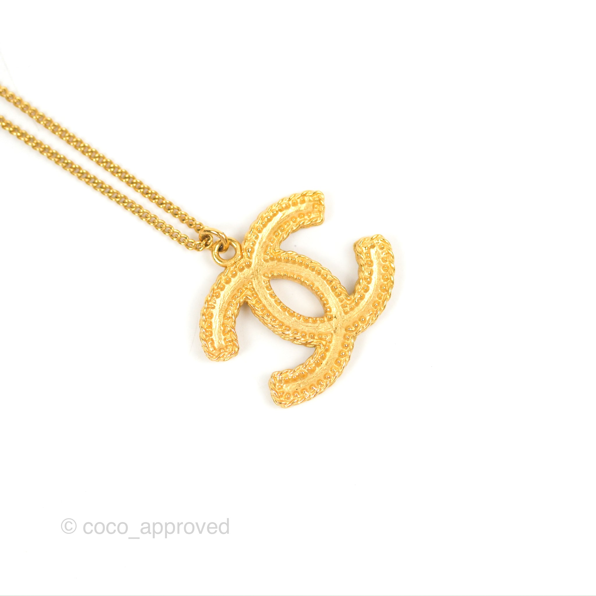 Chanel CC Logo Pendant Necklace in Gold Tone - 12P Elegant Fashion Jewelry for Women, Perfect for Parties, Weddings & Daily Wear
