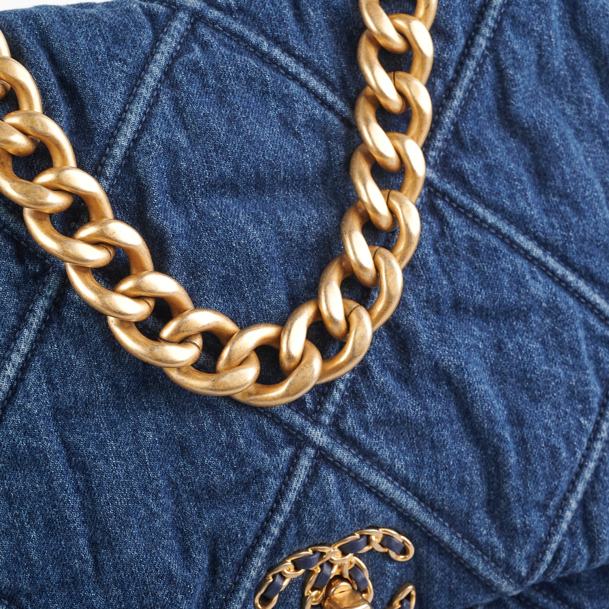 Chanel 19 Maxi Denim Bag - Luxury Designer Handbag for Women | Perfect for Everyday Use, Work & Special Occasions